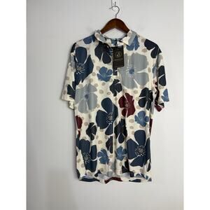 Swannies Mellblom Floral Golf Polo NWT Sz Large